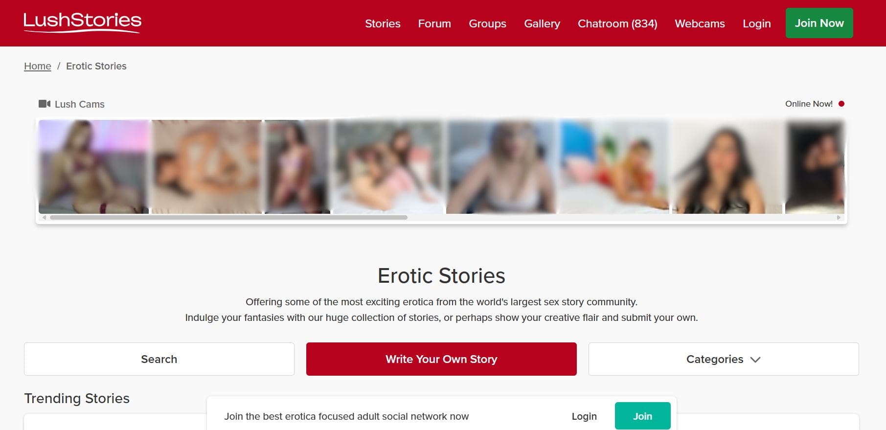 LushStories Review 2025 on JerkRoulette