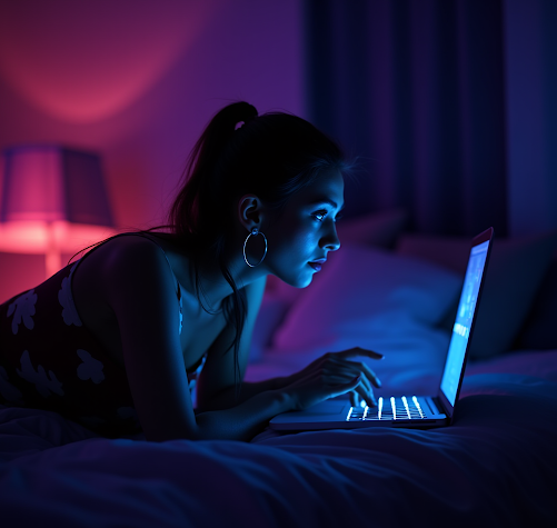 ai image - woman chatting