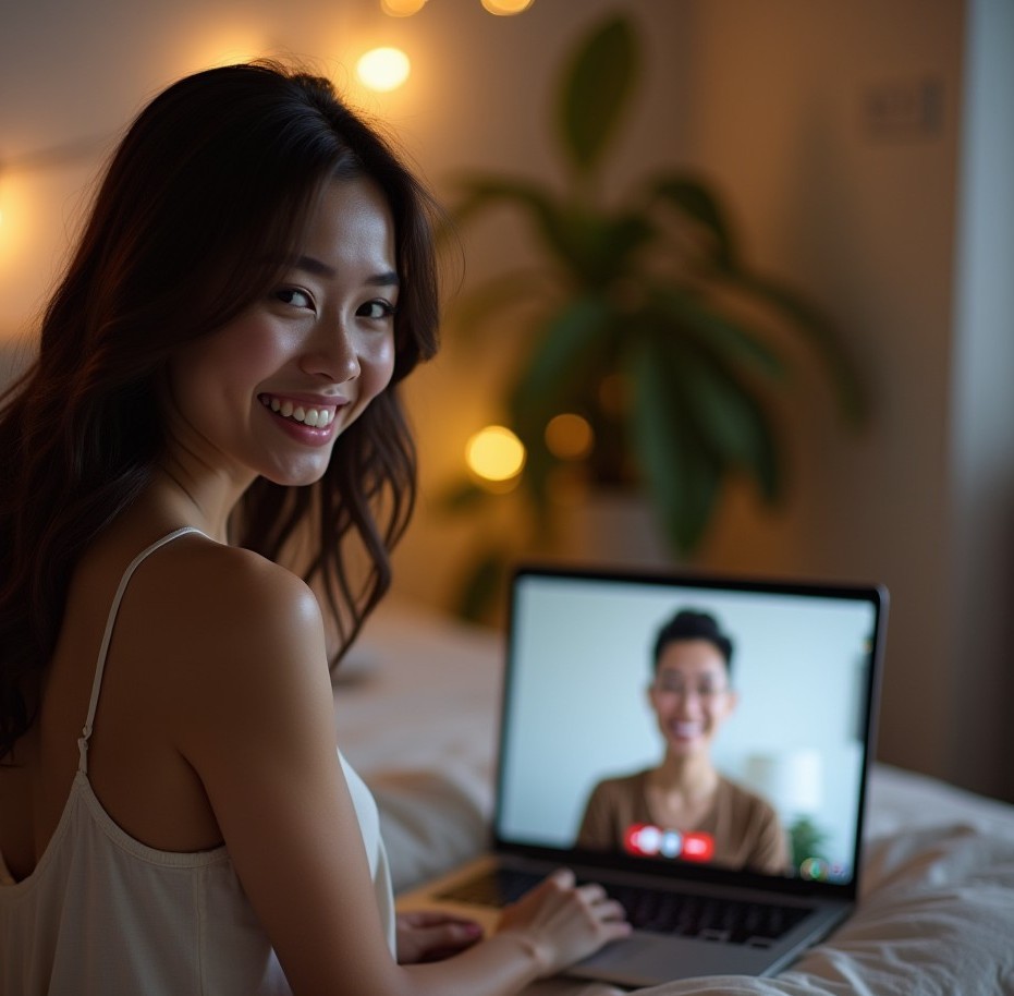 Woman in white blouse smiling