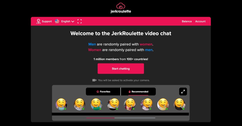 jerkroulette interface