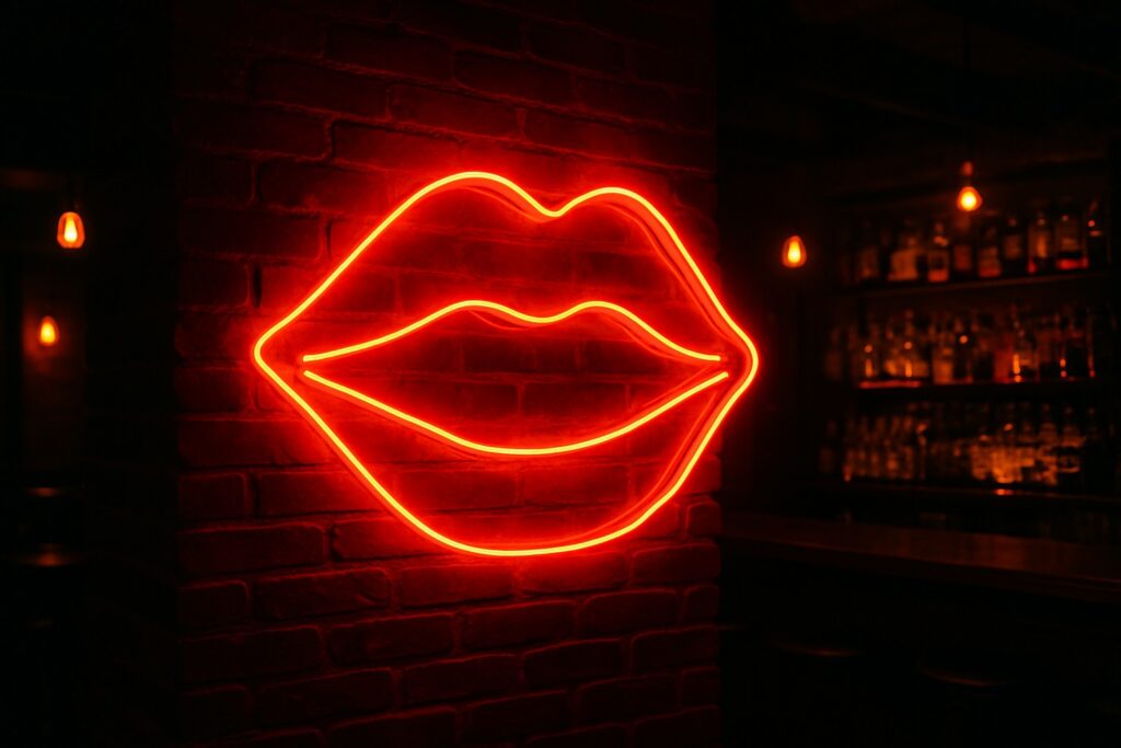 neon lips