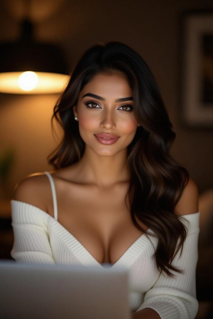 Woman of Indian descent posing with a smile