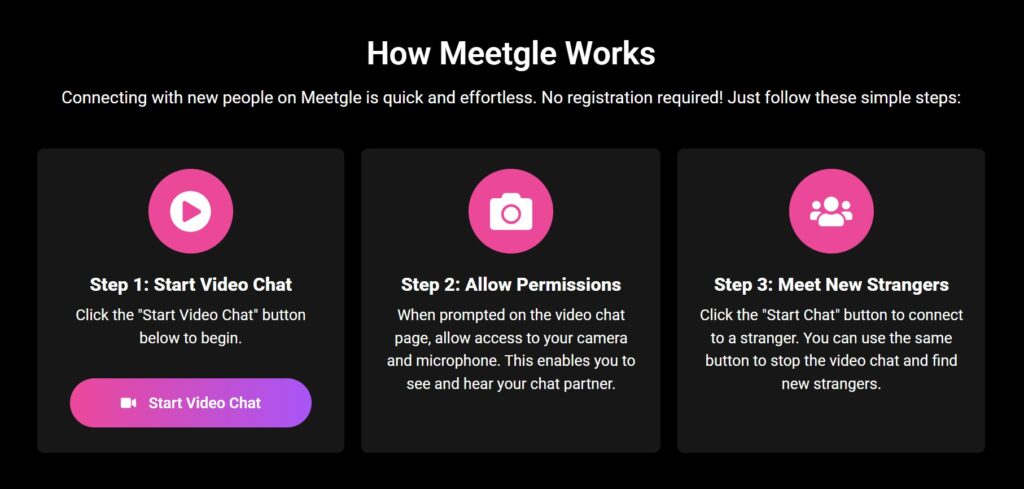 how Meetgle works