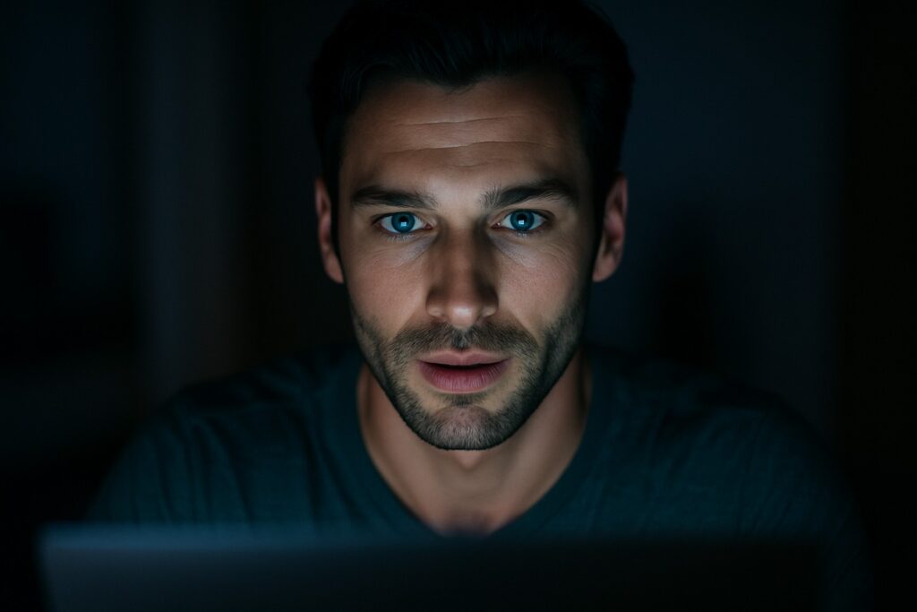 satisfied male user
