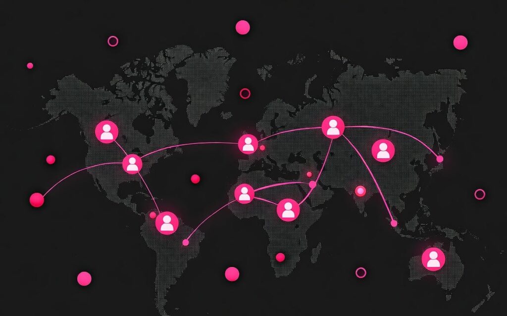 users across the world