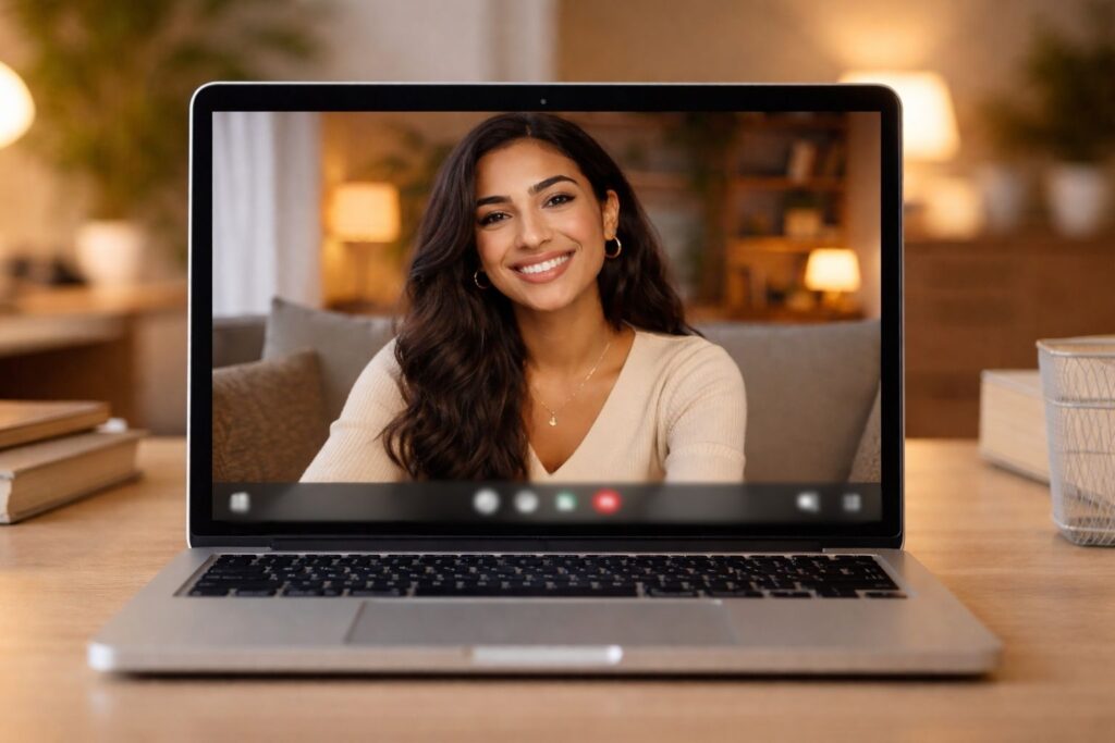 Egypt woman on laptop