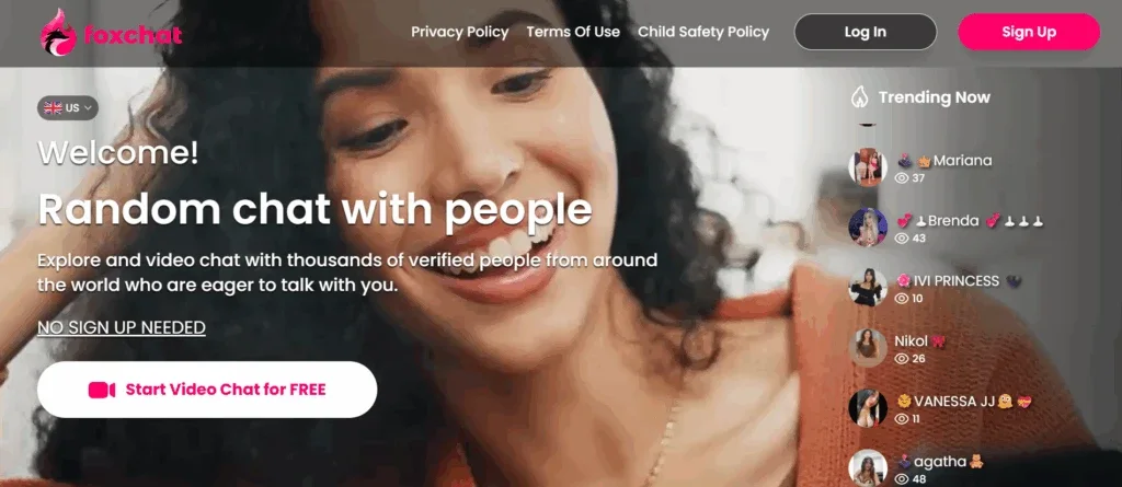 FoxVideoChat interface