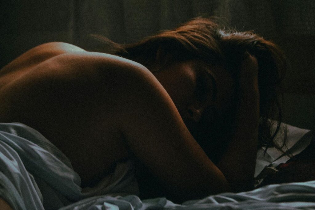 sexy woman in bed